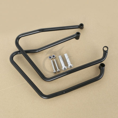 Black Saddlebag Support Brackets For Harley Sportster XL883 XL1200 2004-2016 13 Motorcycle Black Saddlebag Support Brackets For Harley Sportster XL883 XL1200 2004-2016 13 Motorcycle