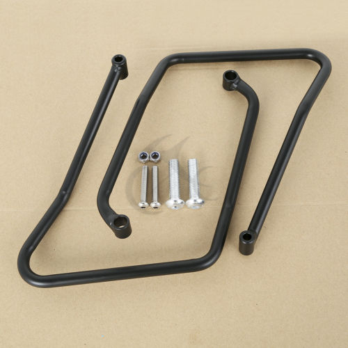 Black Saddlebag Support Brackets For Harley Sportster XL883 XL1200 2004-2016 13 Motorcycle Black Saddlebag Support Brackets For Harley Sportster XL883 XL1200 2004-2016 13 Motorcycle