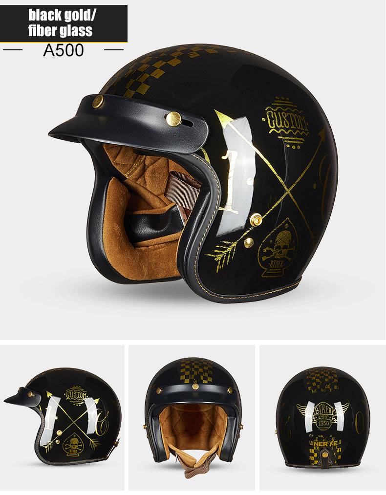 New fiberglass motorcross Vintage big size helmet ECE cetified Dual D ring Harleyn retro Motorcycle helmet gift goggles A500 New fiberglass motorcross Vintage big size helmet ECE cetified Dual D ring Harleyn retro Motorcycle helmet gift goggles A500