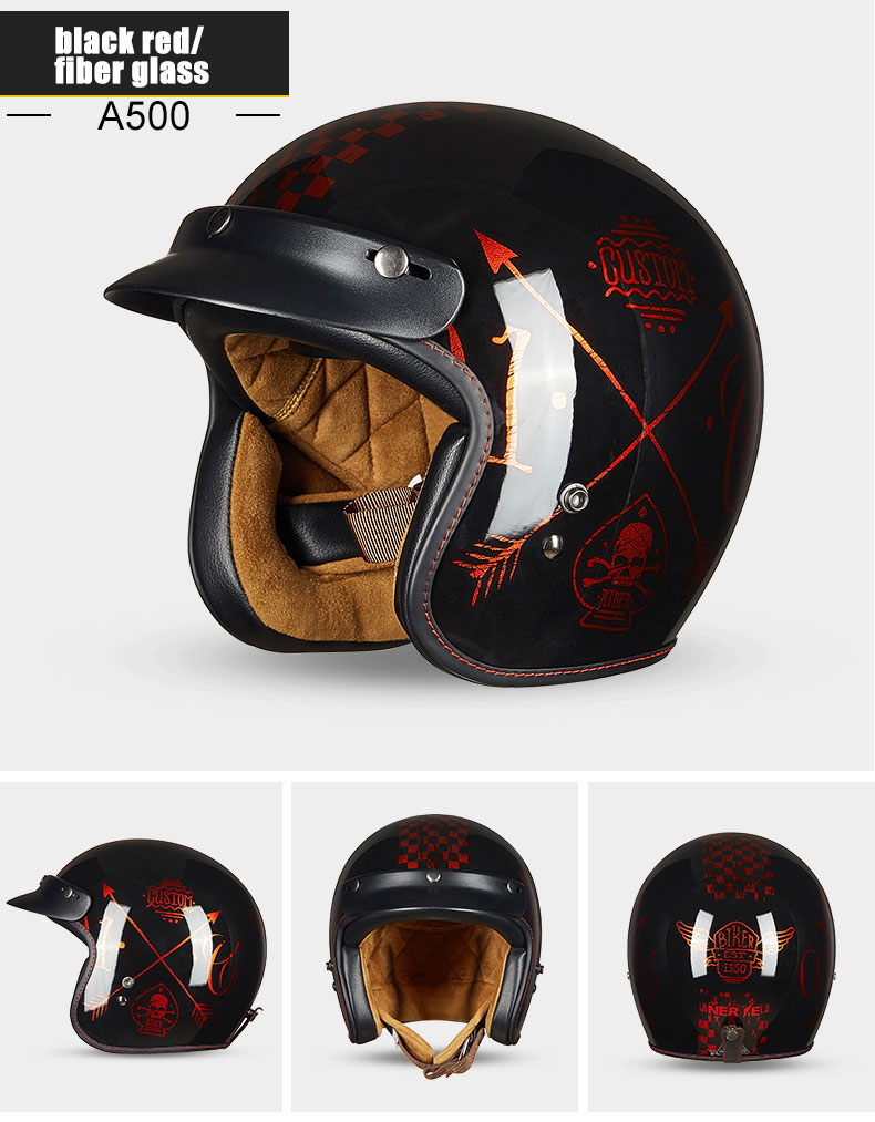 New fiberglass motorcross Vintage big size helmet ECE cetified Dual D ring Harleyn retro Motorcycle helmet gift goggles A500 New fiberglass motorcross Vintage big size helmet ECE cetified Dual D ring Harleyn retro Motorcycle helmet gift goggles A500