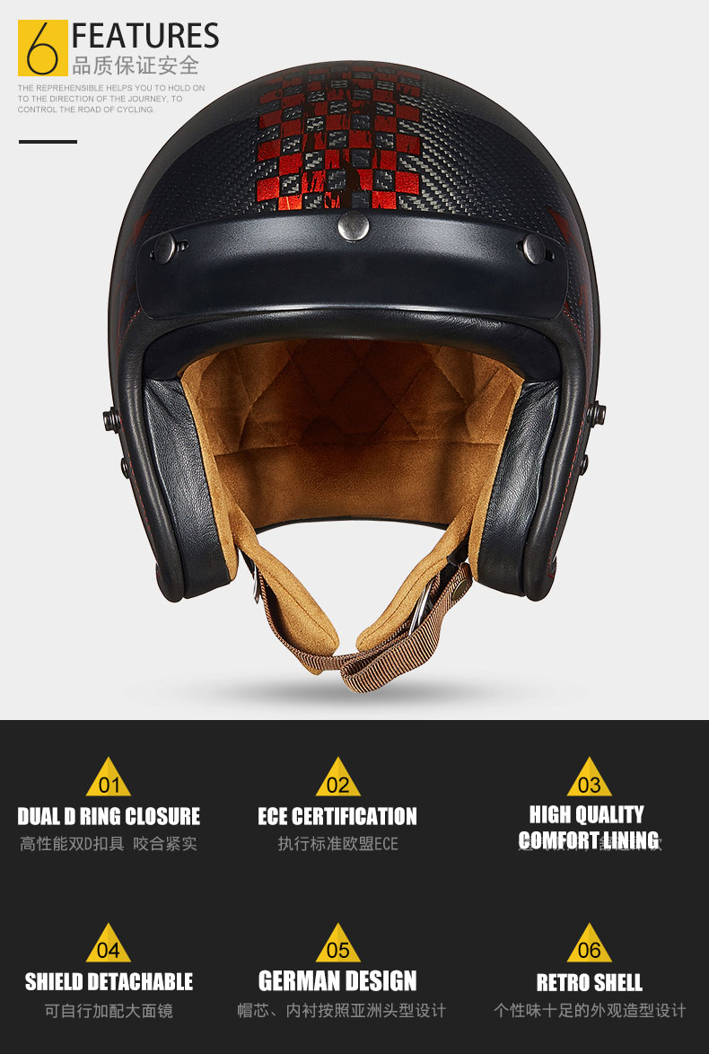 New fiberglass motorcross Vintage big size helmet ECE cetified Dual D ring Harleyn retro Motorcycle helmet gift goggles A500 New fiberglass motorcross Vintage big size helmet ECE cetified Dual D ring Harleyn retro Motorcycle helmet gift goggles A500