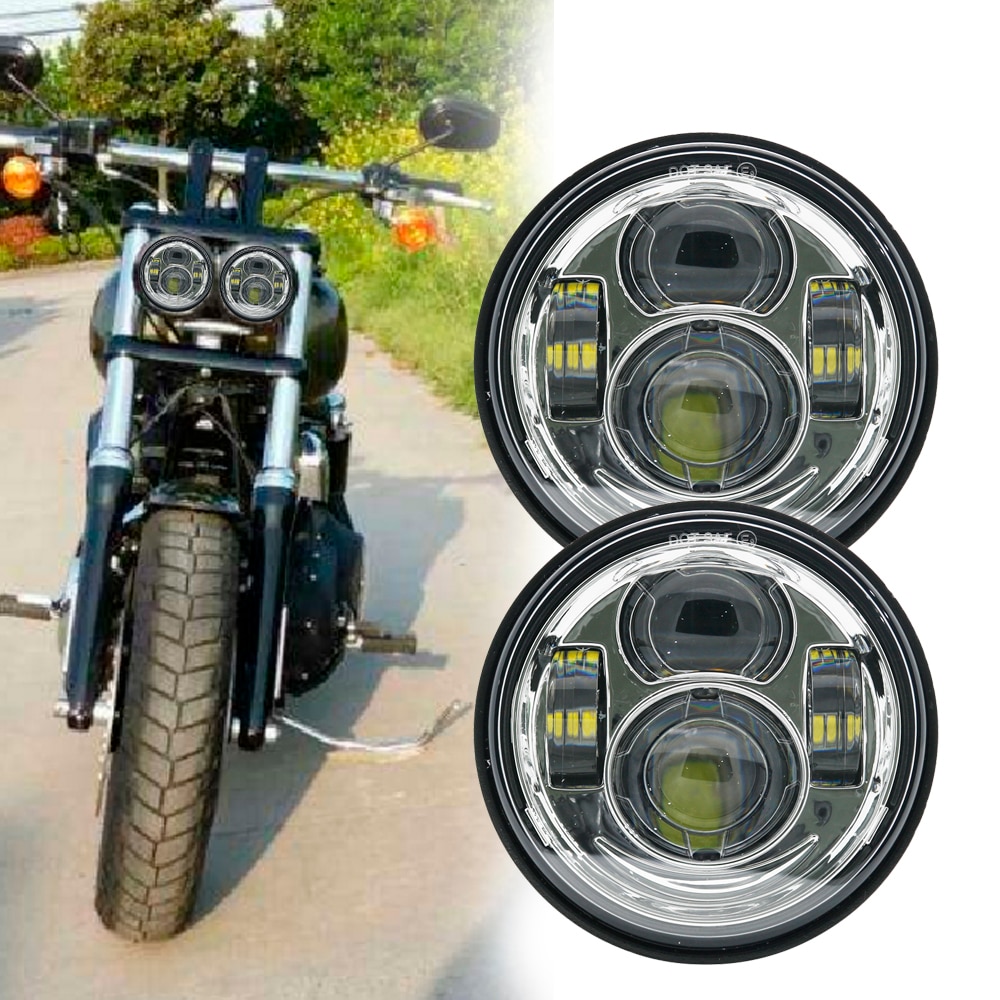 5 Twin Headlight Motorcycle Headlight For Harley Davidson