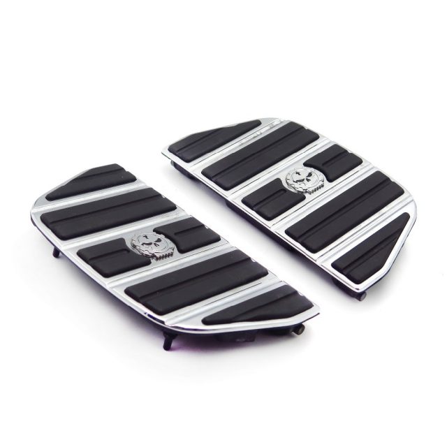 Skull Passenger Floorboard Inserts Kit for Harley Davidson