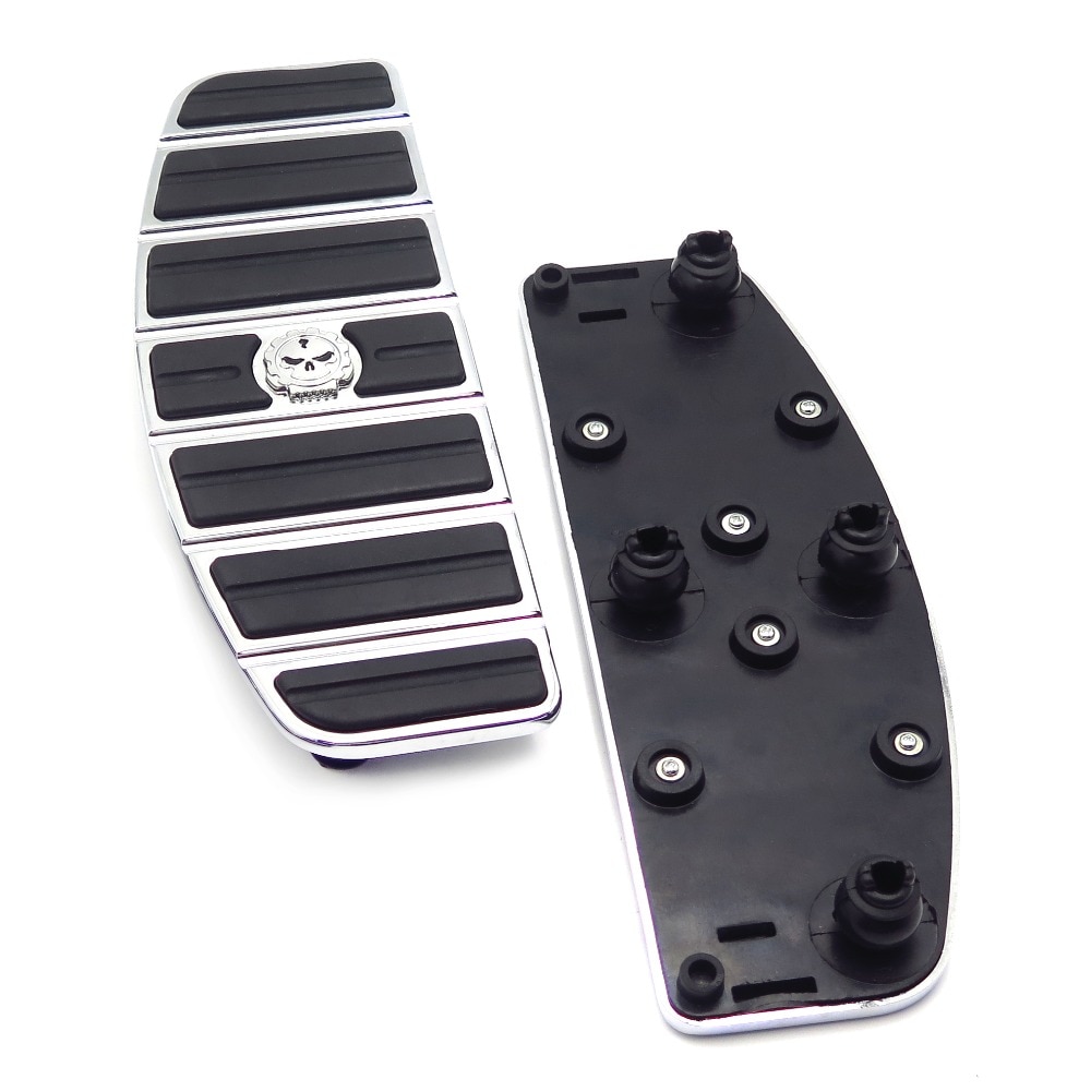 Skull Rider Floorboards Inserts Kit for Harley Davidson