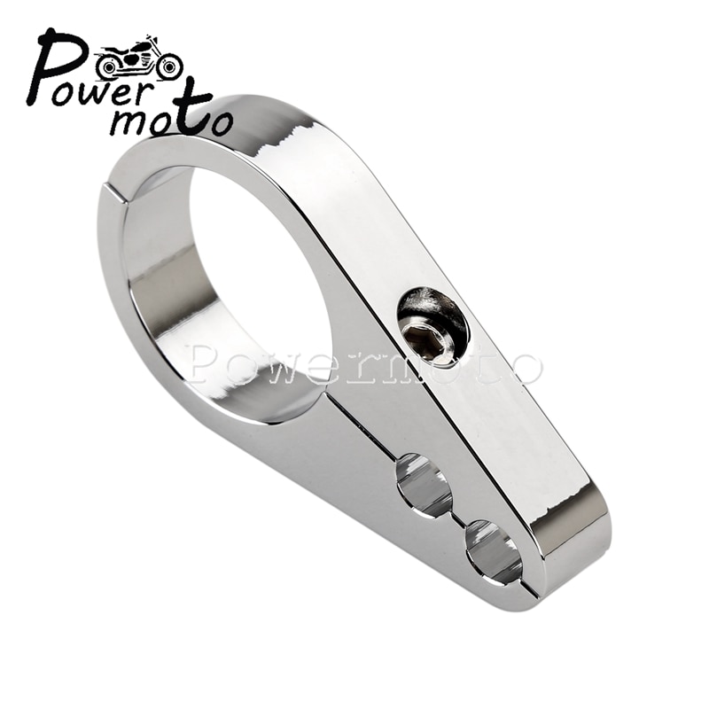 1 1/4" Handlebar Dual Hole Throttle/Clutch Cable Clamp Holder for Harley Touring Softail Road King Sportster 32mm Cable Bracket 1 1/4" Handlebar Dual Hole Throttle/Clutch Cable Clamp Holder for Harley Touring Softail Road King Sportster 32mm Cable Bracket