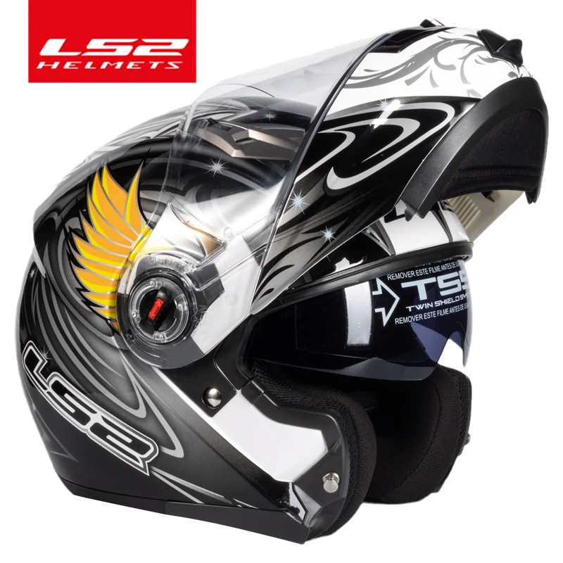 Capacete LS2 FF370 Flip up motorcycle helmet LS2 dual lens modular helmets with sun visor casco moto Capacete LS2 FF370 Flip up motorcycle helmet LS2 dual lens modular helmets with sun visor casco moto