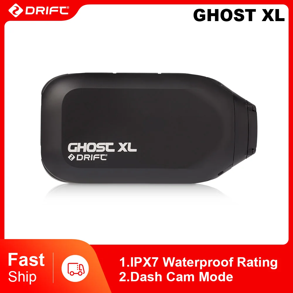 Drift Innovation Ghost XL Action Camera 1080 Full HD Video Camera with Rotating Lens and Dash Cam Mode IPX7 Waterproof Camera Drift Innovation Ghost XL Action Camera 1080 Full HD Video Camera with Rotating Lens and Dash Cam Mode IPX7 Waterproof Camera