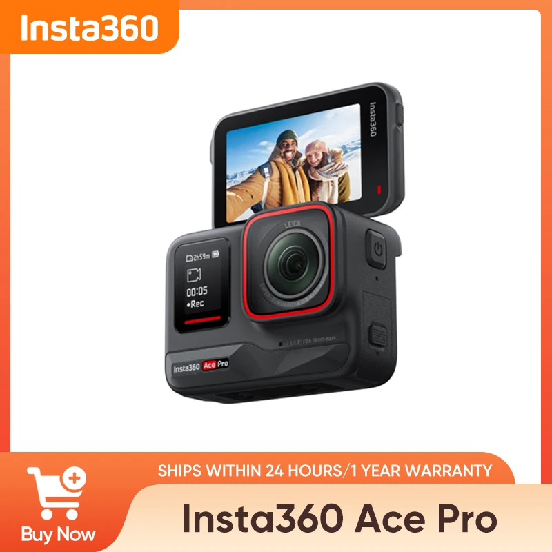 【Brand+】Insta360 Ace Pro 8K/4K Leica Action Camera, Flagship 1/1.3″ Sensor, Super Lowlight Performance, Waterproof, 【Brand+】Insta360 Ace Pro 8K/4K Leica Action Camera, Flagship 1/1.3