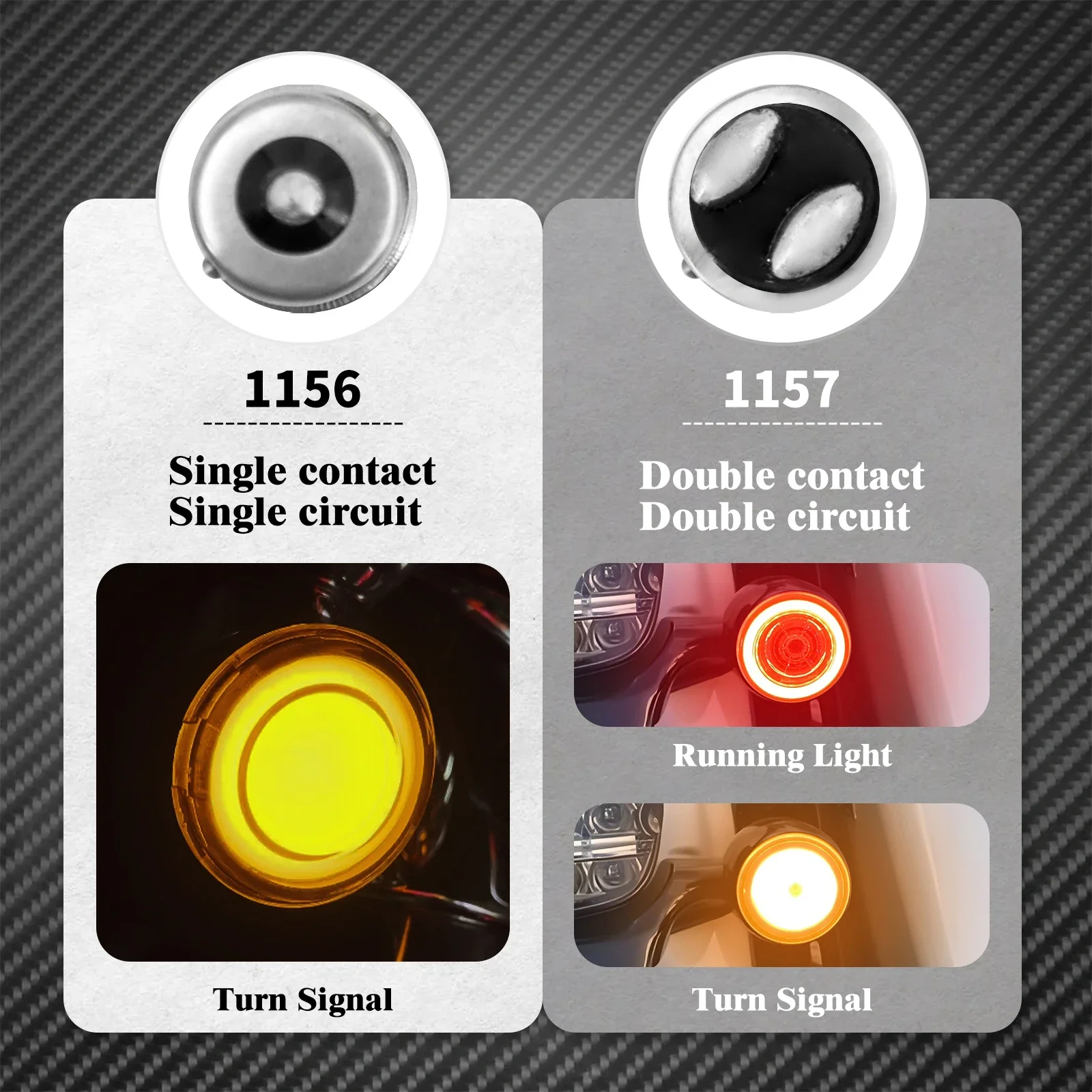 Motorcycle 1157 LED Turn Signal Indicator Light Front Rear Bullet Inserts Lamp For Harley Touring Softail Dyna Sportster XL 883 Motorcycle 1157 LED Turn Signal Indicator Light Front Rear Bullet Inserts Lamp For Harley Touring Softail Dyna Sportster XL 883