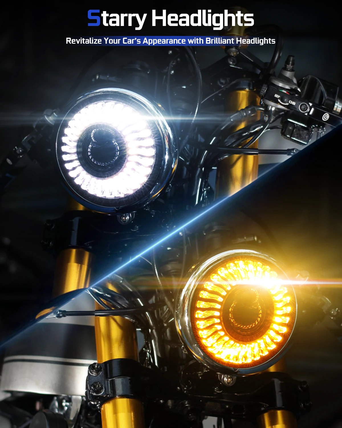 5-3/4 5.75 inch Round LED Headlight for Harley Davidson Dyna Street Bob Low Rider Night Rod Train Softail Sportster Iron 883 5-3/4 5.75 inch Round LED Headlight for Harley Davidson Dyna Street Bob Low Rider Night Rod Train Softail Sportster Iron 883