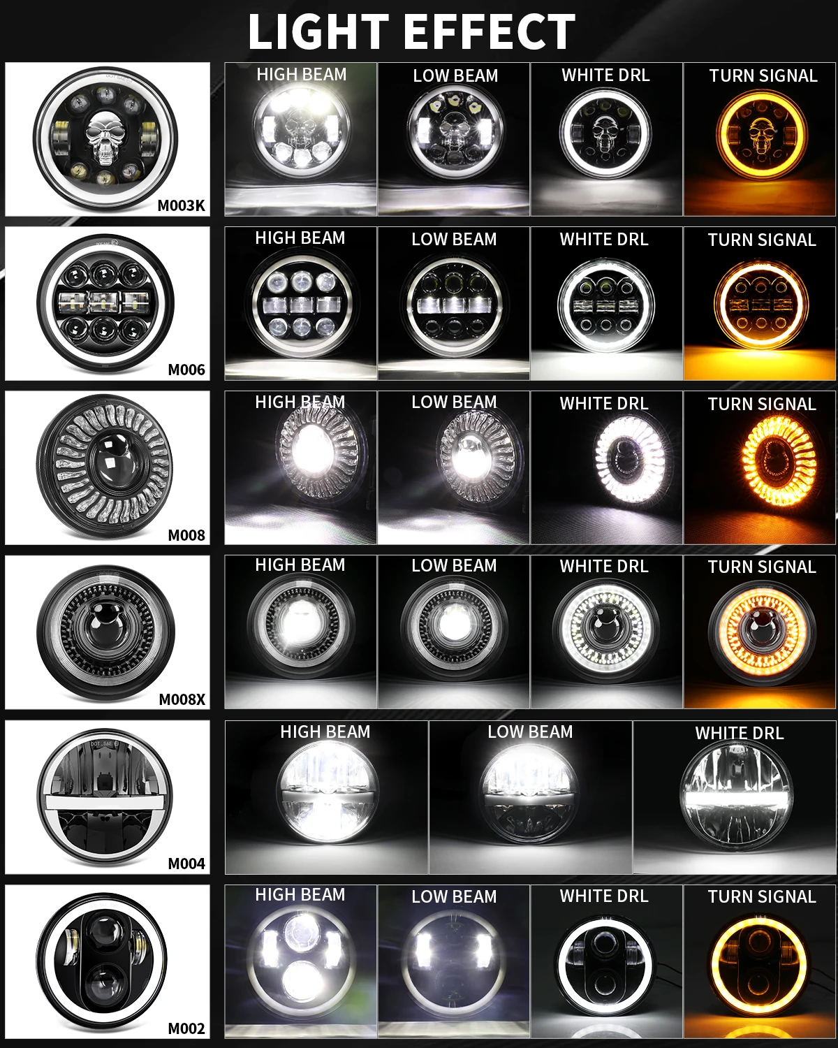 5-3/4 5.75 inch Round LED Headlight for Harley Davidson Dyna Street Bob Low Rider Night Rod Train Softail Sportster Iron 883 5-3/4 5.75 inch Round LED Headlight for Harley Davidson Dyna Street Bob Low Rider Night Rod Train Softail Sportster Iron 883