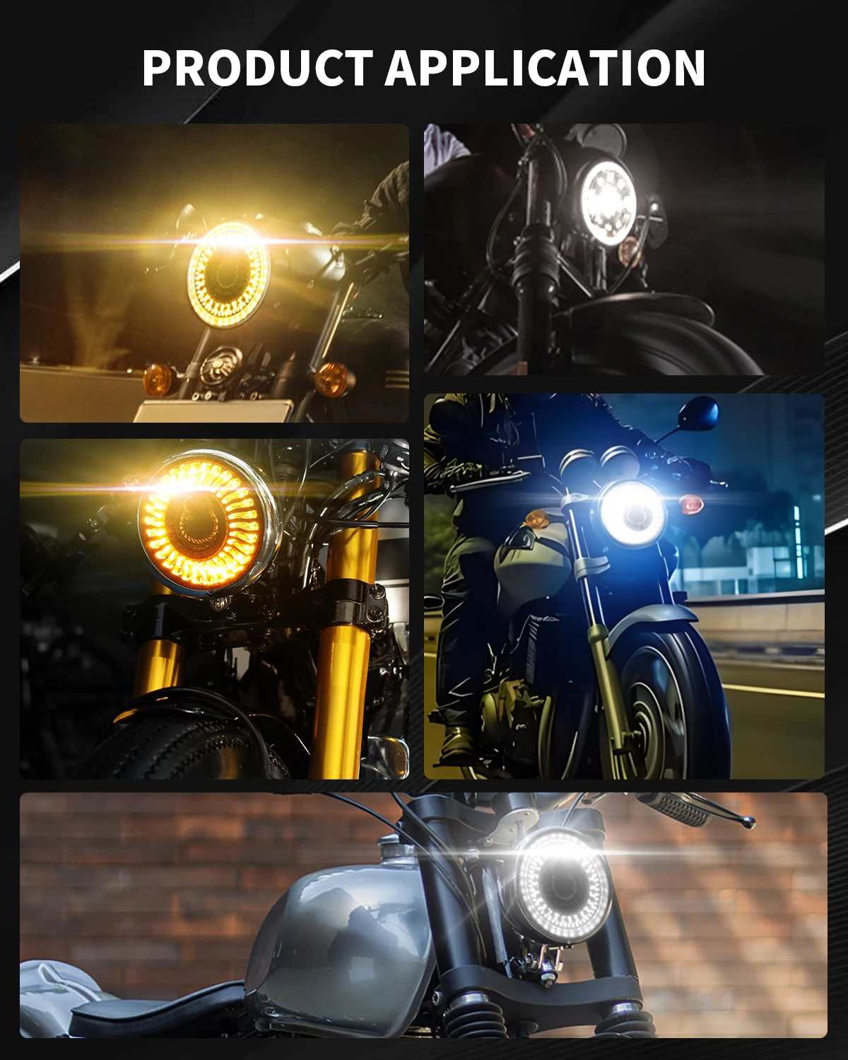 5-3/4 5.75 inch Round LED Headlight for Harley Davidson Dyna Street Bob Low Rider Night Rod Train Softail Sportster Iron 883 5-3/4 5.75 inch Round LED Headlight for Harley Davidson Dyna Street Bob Low Rider Night Rod Train Softail Sportster Iron 883