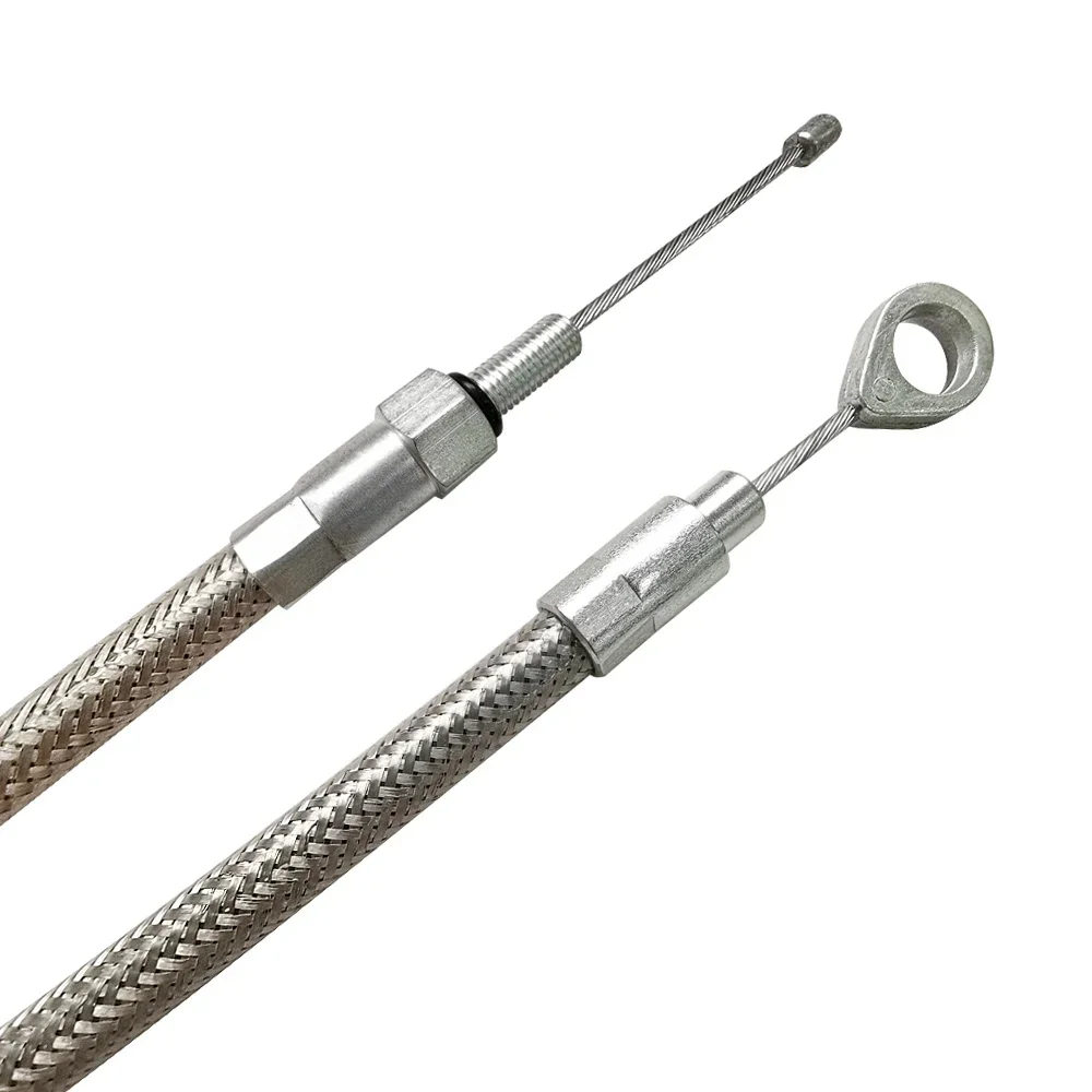 Motorcycle Braided Stainless Steel Clutch Cable for Harley Sportster / Electra Tour Glide / Road King Motorcycle Braided Stainless Steel Clutch Cable for Harley Sportster / Electra Tour Glide / Road King