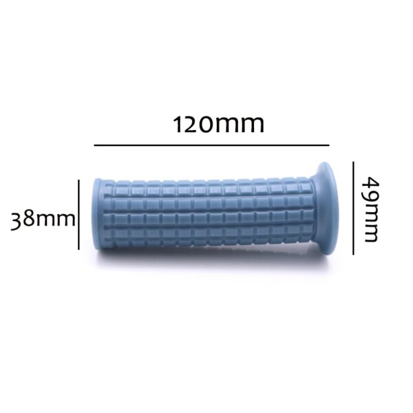 Universal 1” Motorcycle Rubber Handlebar Grips – 25/28 mm, Multiple Colors