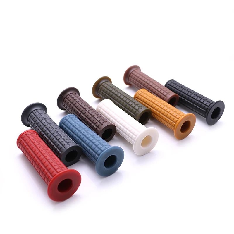 Universal 1” Motorcycle Rubber Handlebar Grips – 25/28 mm, Multiple Colors