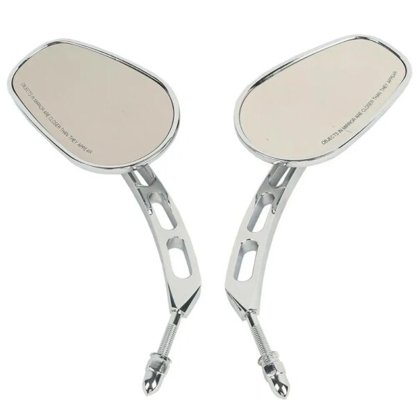 8mm Rear View Mirror Set for Harley-Davidson – Black, Chrome & Matte Black
