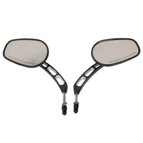 8mm Rear View Mirror Set for Harley-Davidson – Black, Chrome & Matte Black