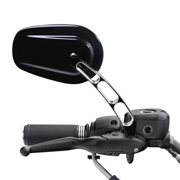 8mm Rear View Mirror Set for Harley-Davidson – Black, Chrome & Matte Black