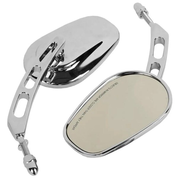 8mm Rear View Mirror Set for Harley-Davidson – Black, Chrome & Matte Black