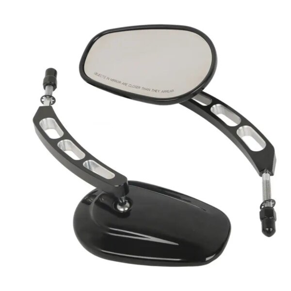 8mm Rear View Mirror Set for Harley-Davidson – Black, Chrome & Matte Black