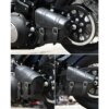 Left Side Swingarm Solo Bag for Harley-Davidson – Black PU Leather