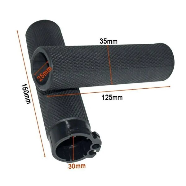 1” (25 mm) Rubber Handlebar Grips for Harley-Davidson Touring & Sportster XL883/XL1200