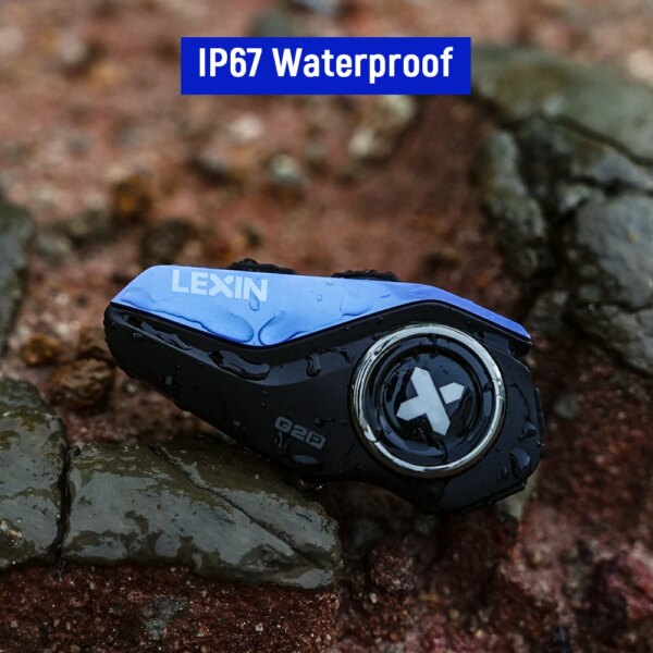 LEXIN G2P Motorcycle Bluetooth Intercom Headset – 1 or 2 Pack