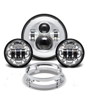 7" LED Headlight & 4.5" Passing Lights for Harley-Davidson Touring