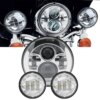 7" LED Headlight & 4.5" Passing Lights for Harley-Davidson Touring