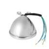 Universal Round Motorcycle Headlight – Chrome/Black, Clear/Yellow Lens