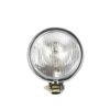 Universal Round Motorcycle Headlight – Chrome/Black, Clear/Yellow Lens