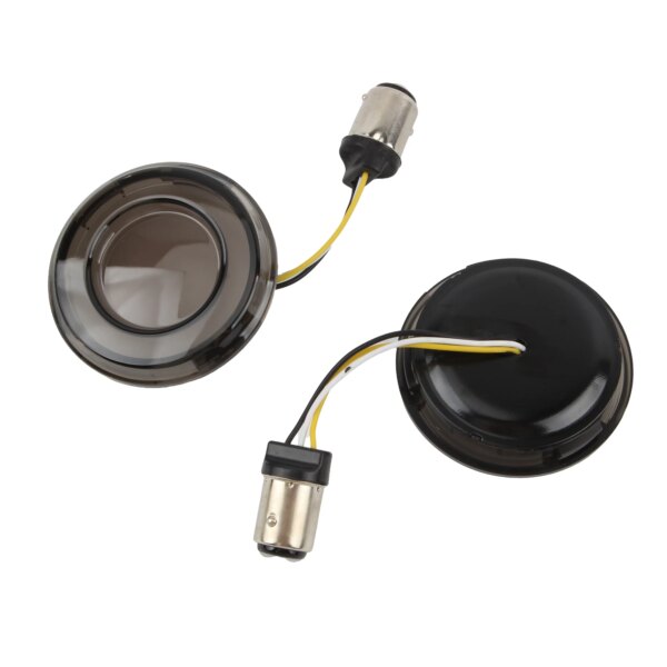 LED Turn Signal Inserts for Harley-Davidson – 1156 / 1157, Smoked Lens