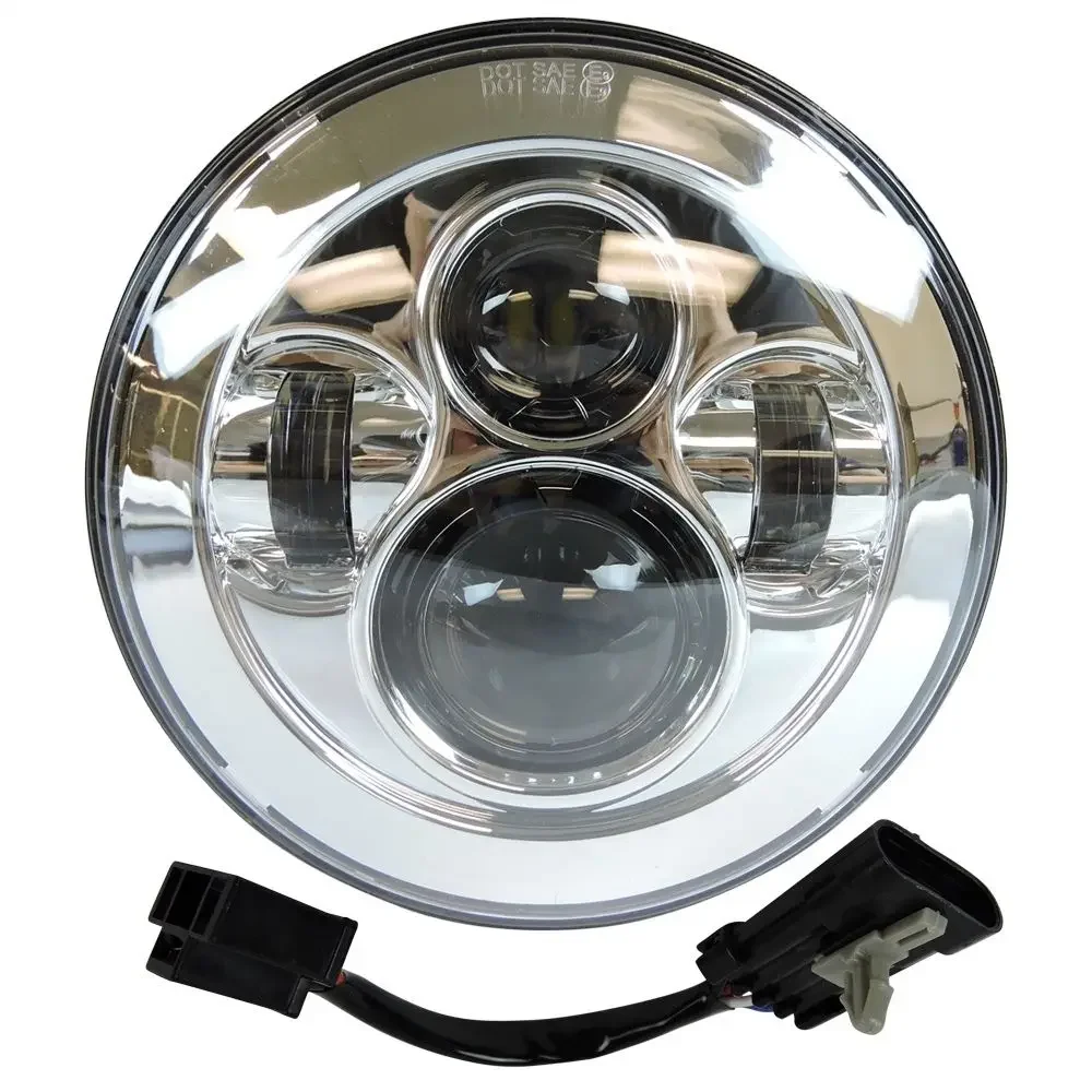 chrome headlight