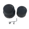 907-gdymu4.jpg Rear Axle Nut Covers for Harley-Davidson – Black / Chrome
