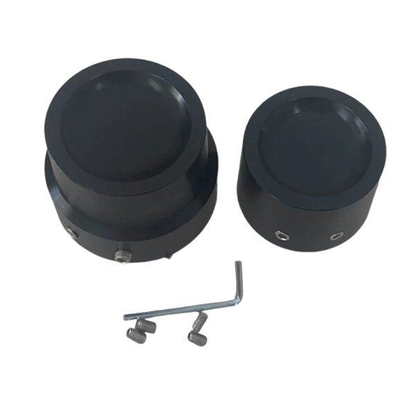 907-gdymu4.jpg Rear Axle Nut Covers for Harley-Davidson – Black / Chrome