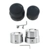 907-sqybkw.jpg Rear Axle Nut Covers for Harley-Davidson – Black / Chrome