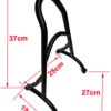 918-opccts.jpg Black Short Sissy Bar for Harley Sportster XL883 / XL1200 2004–2017