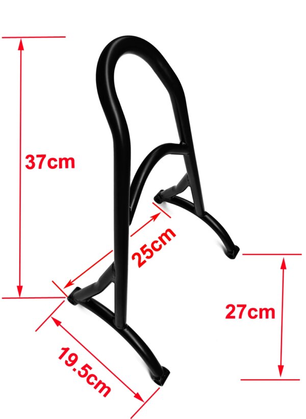918-opccts.jpg Black Short Sissy Bar for Harley Sportster XL883 / XL1200 2004–2017
